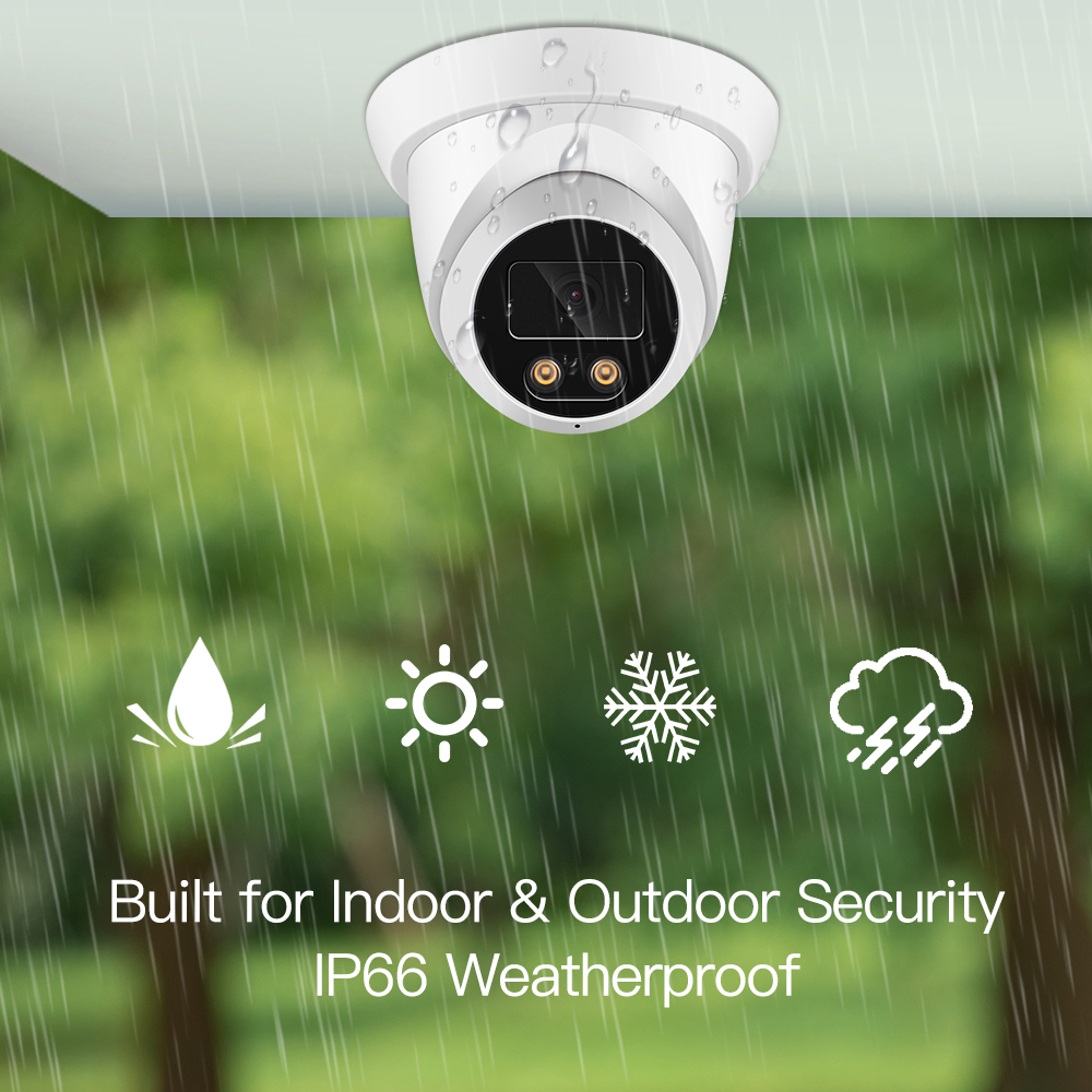 Máy ảnh IP 4K 8MP MỚI Audio Outdoor Poe H.265 ONVIF góc rộng 2.8mm AI Màu tối Vision Home CCTV Video Giám sát Cảm biến bảo mật Kích thước: Super 4MP POE