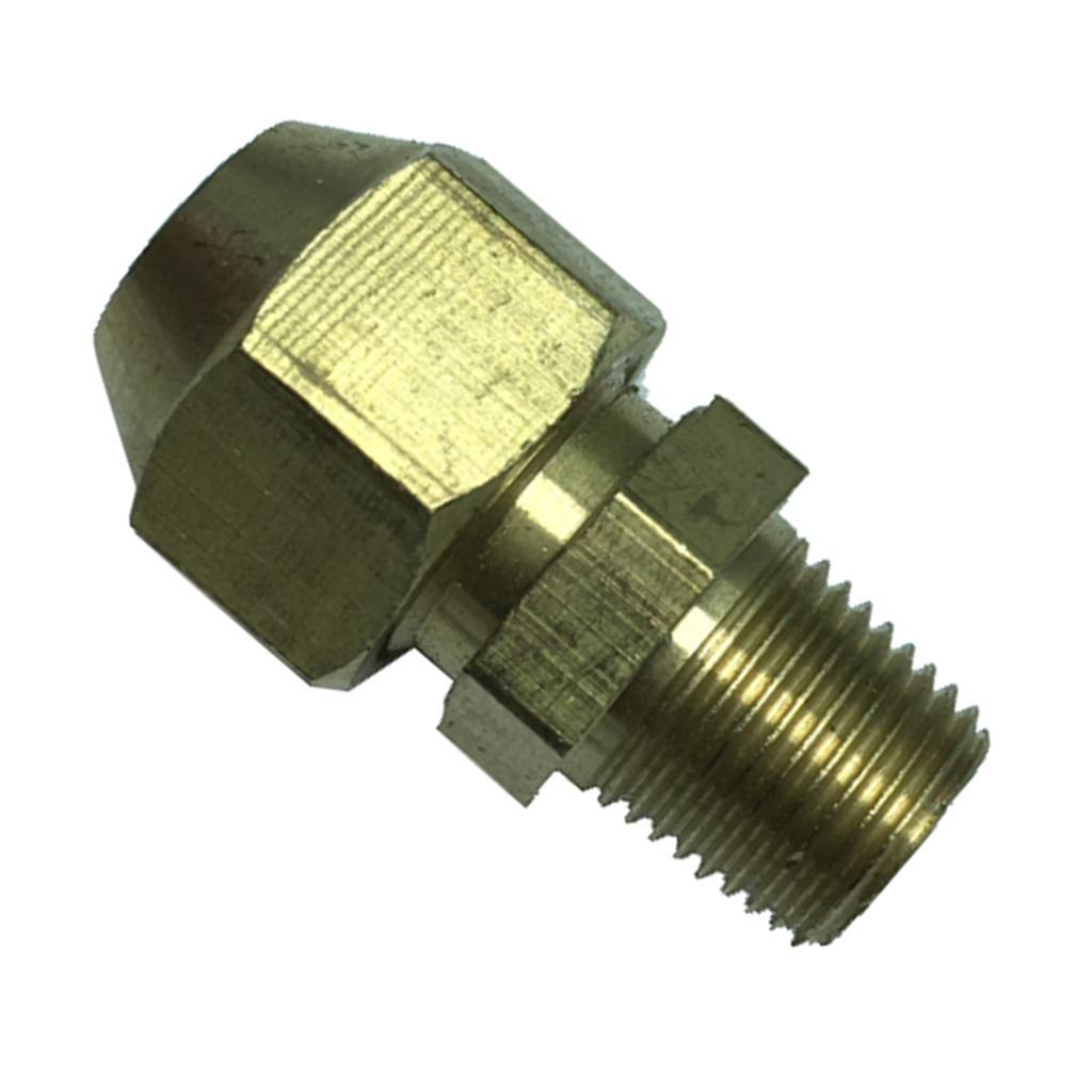 Straight Connector Plumbing Fitting, Male Adapter, 1/8inch , Copper- Heavy Duty
