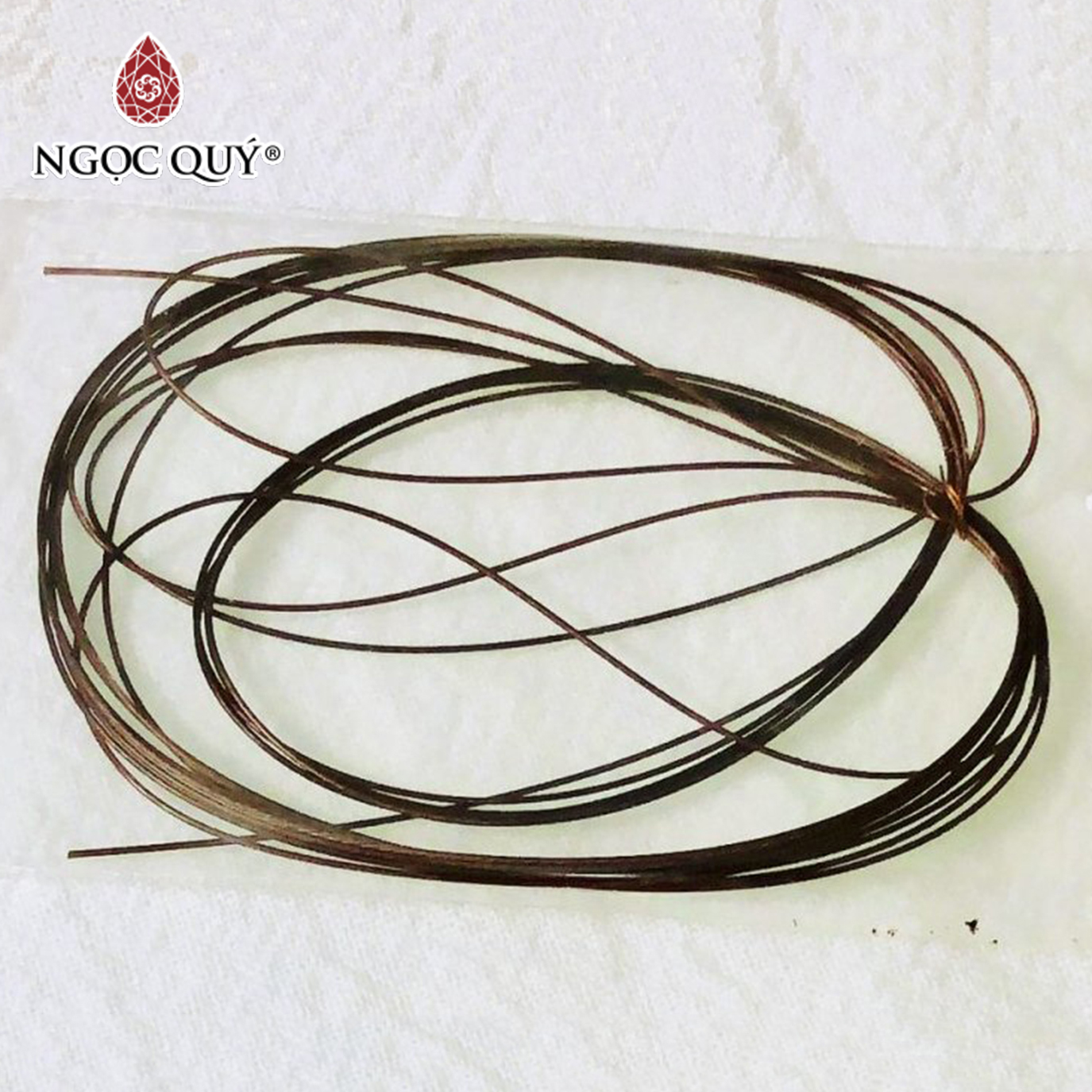 Bó 2M Dây Cước Kim Loại Bọc Nhựa 0.5Mm Xỏ Vòng Có Khoá - Nâu