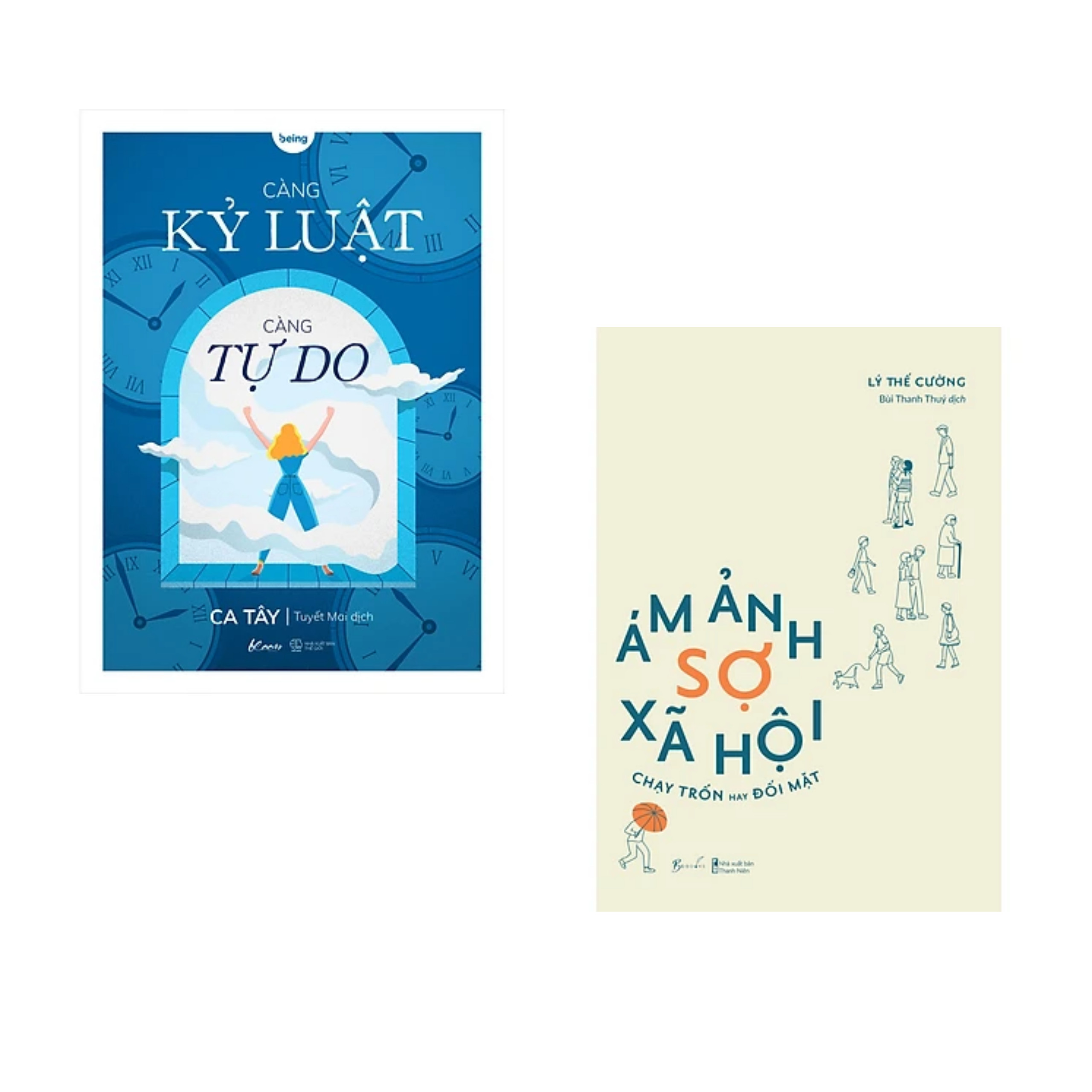 Combo 2Q : Càng Kỷ Luật, Càng Tự Do + Ám Ảnh Sợ Xã Hội - Chạy Trốn Hay Đối Mặt / Tặng Kèm Booklmark Happy Life