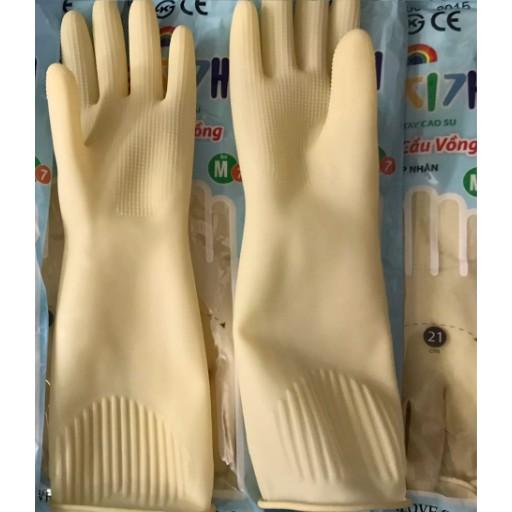 Găng tay cao su Đông cầu vồng nhiều size S M L