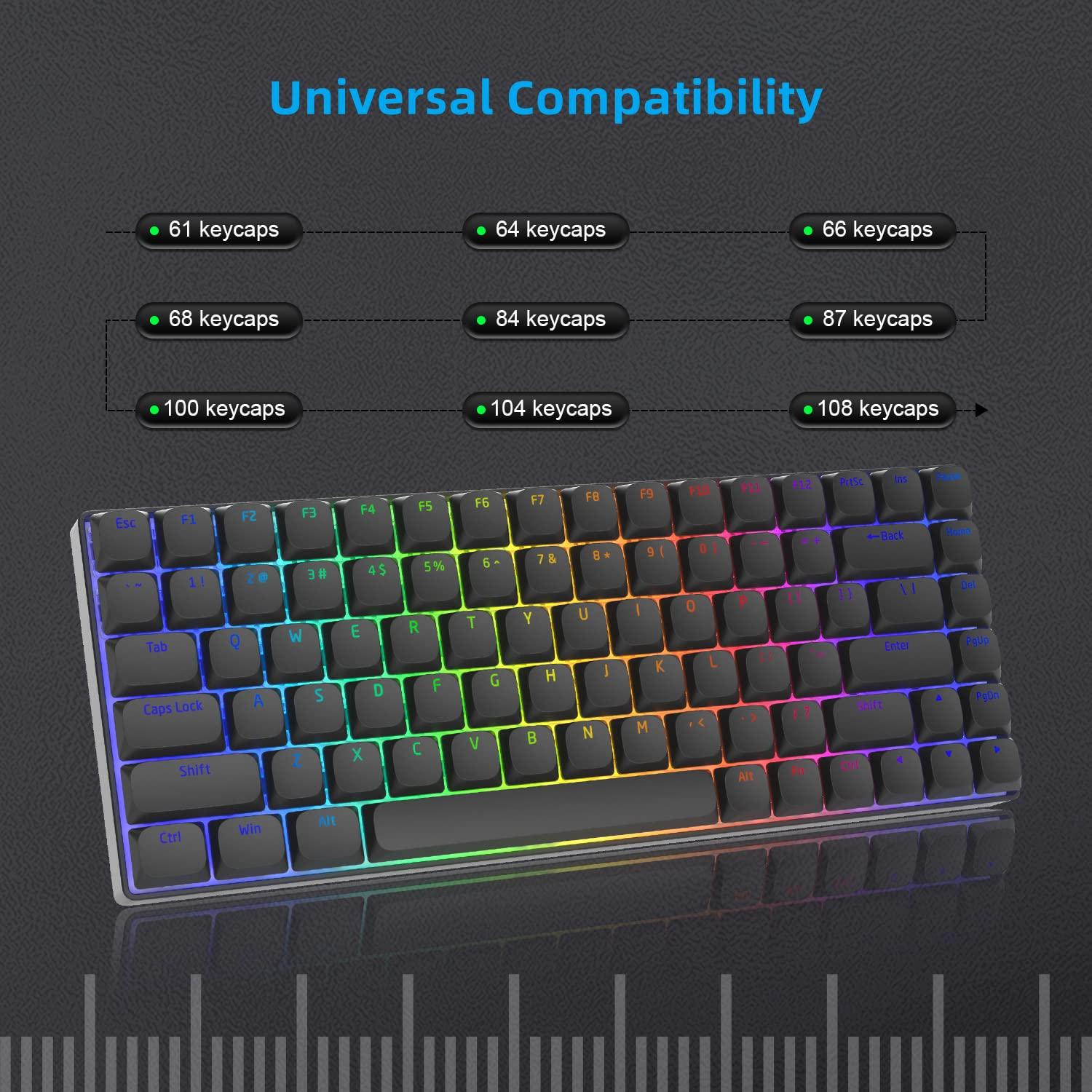 PBT%20Custom%20low%20Profile%20KeyCaps%20118%20Keys%20xvx%20Horizon%20KeyCaps%20for%2060 %% 2065 %% 2075%20100%