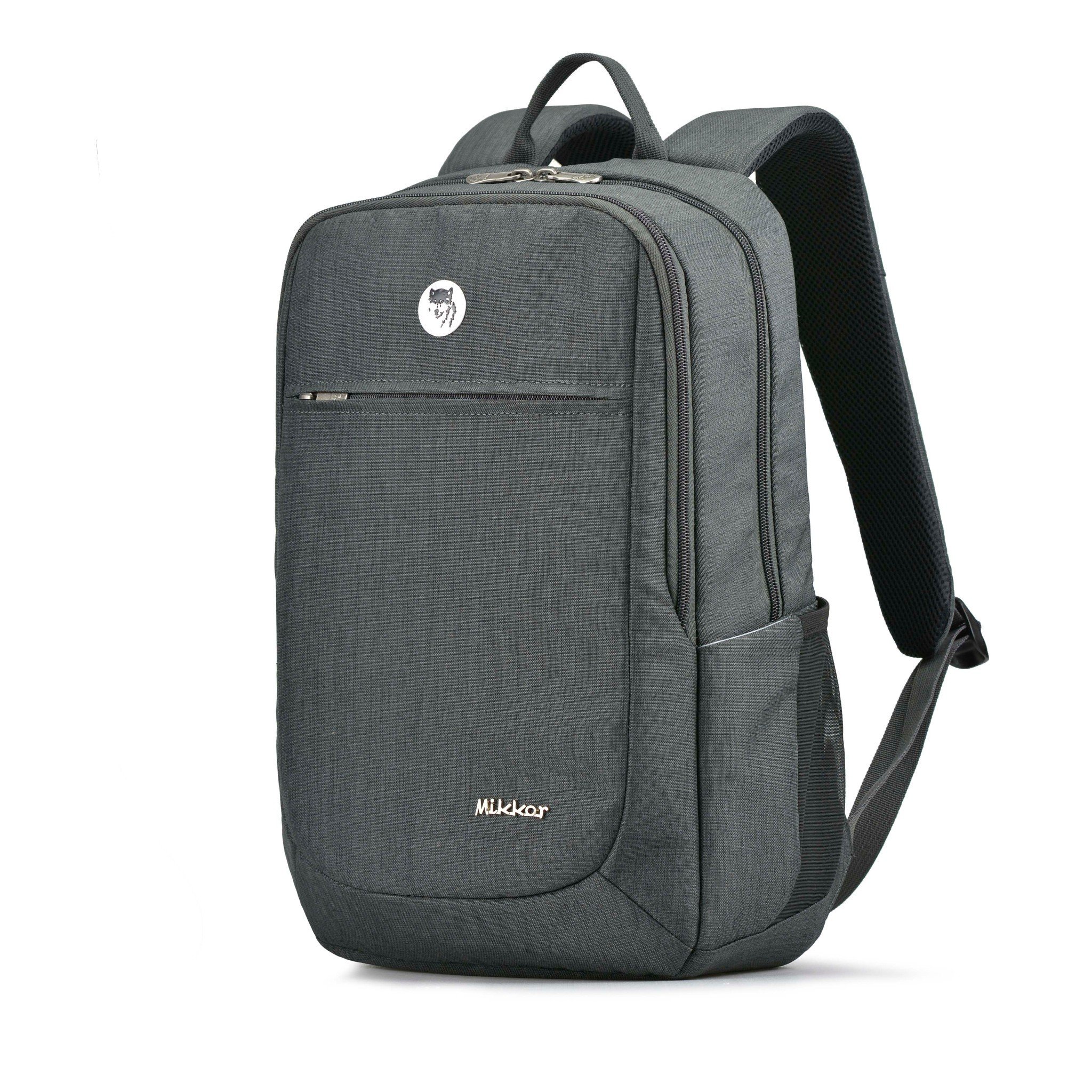 Balo Laptop Mikkor The Edwin TEB003 - Xám đen (15.6" - Mac 17")