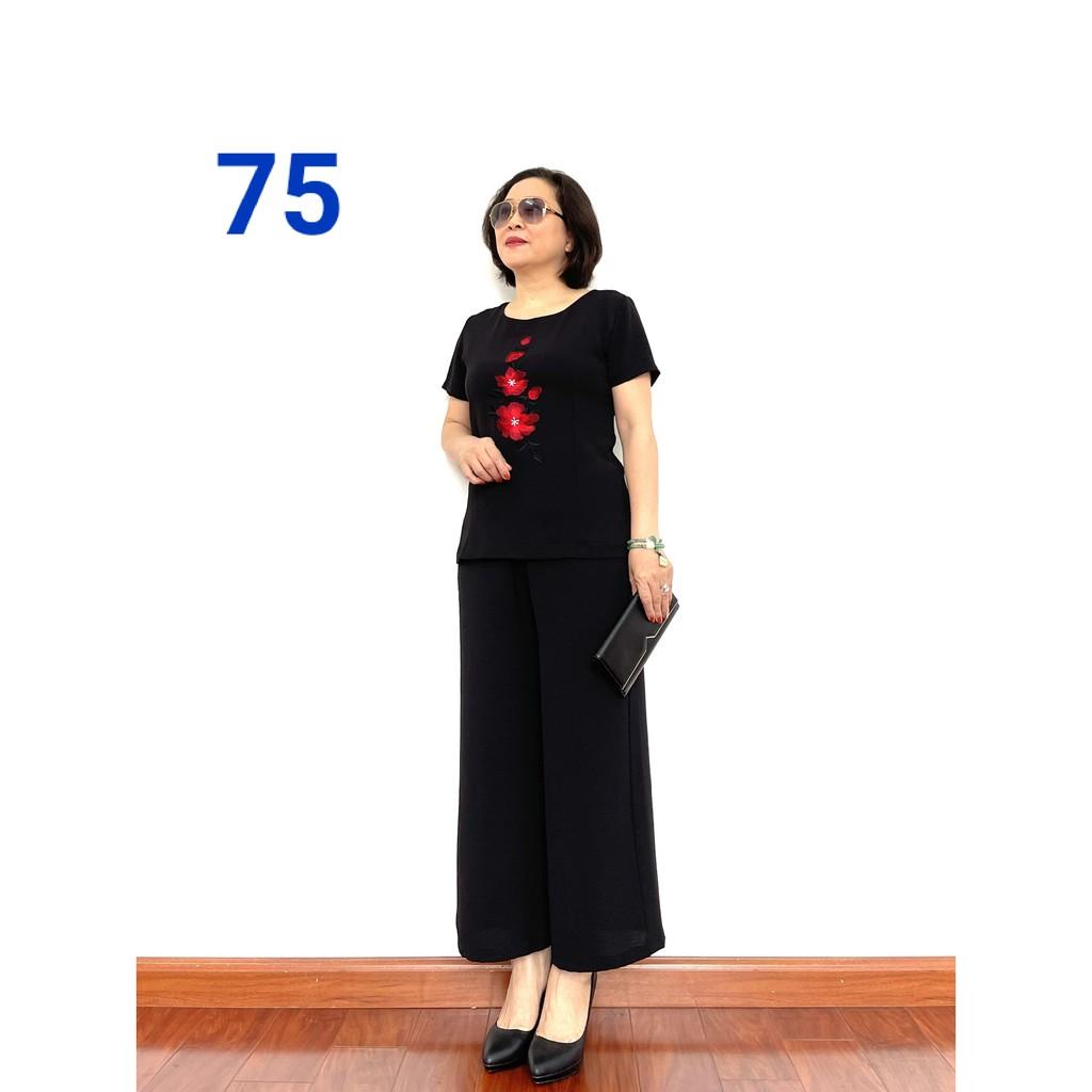 Đồ bộ trung niên đẹp 2021 - Bộ đũi cao cấp - chất vải loại 1 - Không nhăn không xù khi giặt - - Laddy_store