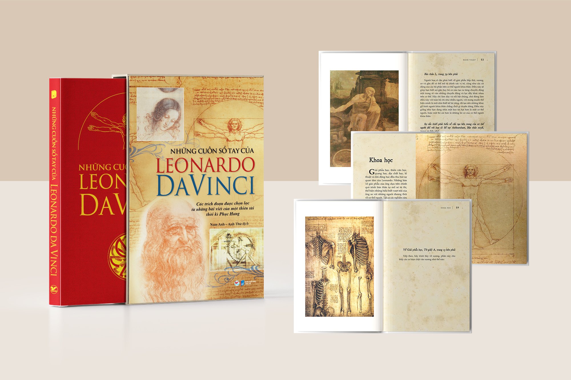 BỘ SÁCH DELUXE BOOKS BỘ SÁCH SANG TRỌNG  Những cuốn sổ tay của Leonardo Da Vinci