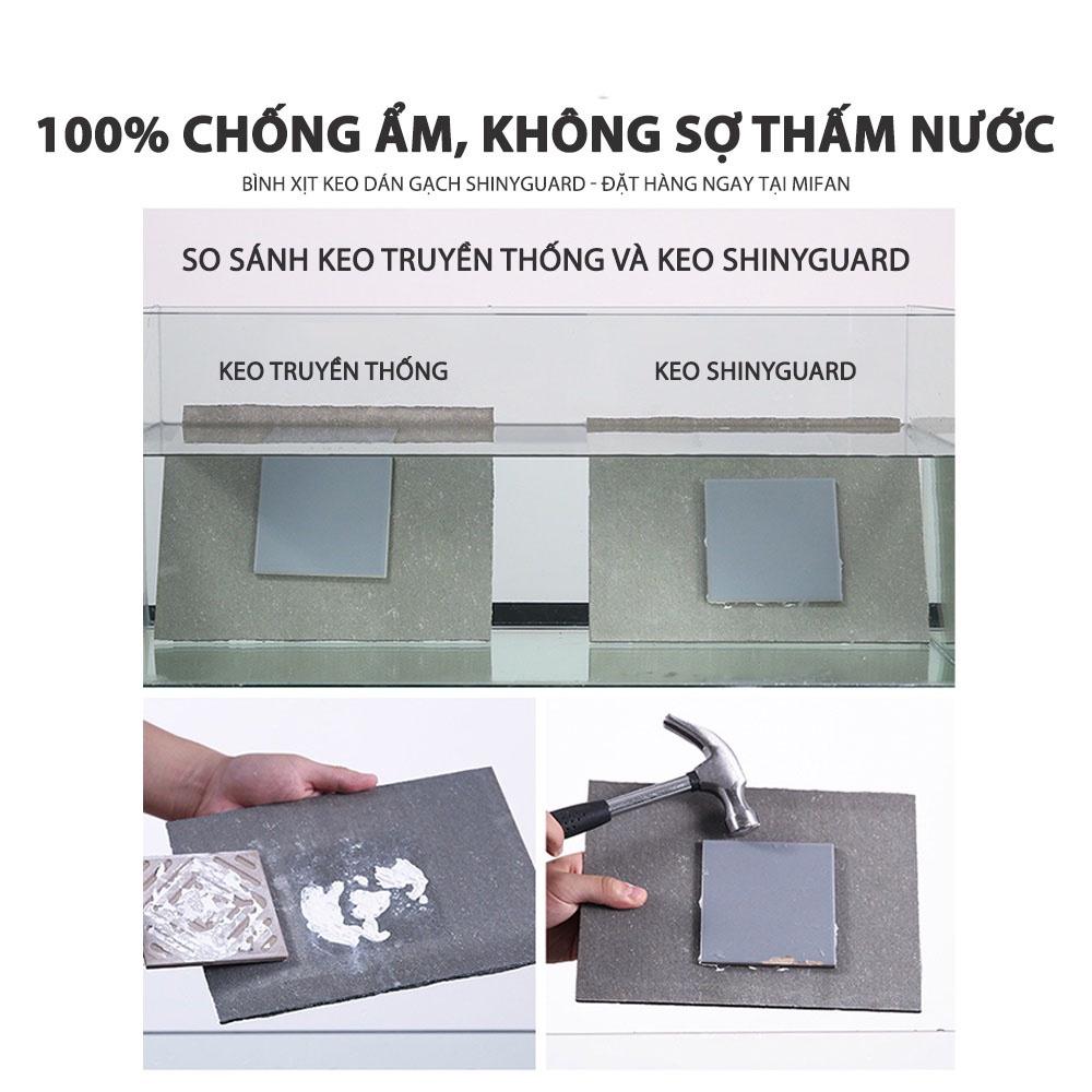 Bình Xịt Keo Dán Gạch Men Shiny Guard Cao Cấp 400g TAIKOMI- Dính Siêu Chắc, Chịu Tải 80kg - Dán Gạch Tường, Sàn