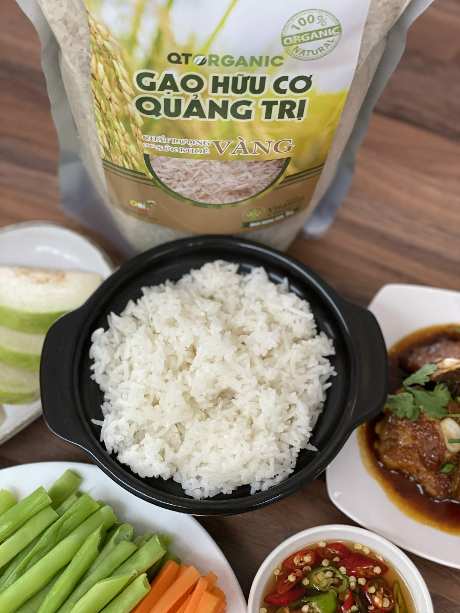 15kg Gạo Hữu cơ Quảng Trị chất lượng Vàng