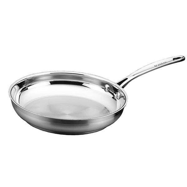 Chảo inox đáy từ cao cấp Scanpan Impact 28cm 71002800, thiết kế 3 lớp, an toàn sức khỏe, dùng được trong máy rửa bát, hàng chính hãng