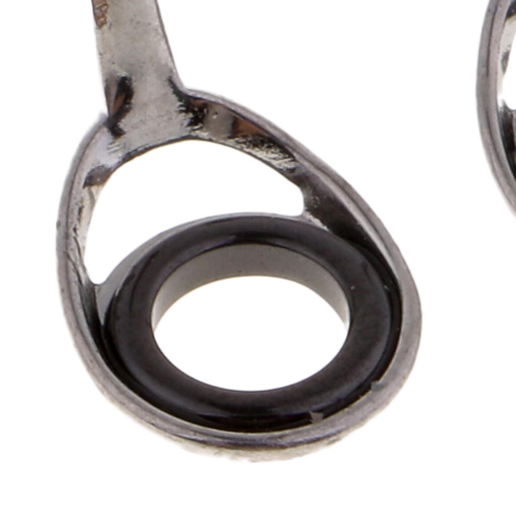 5pcs Fishing Rod Eyes SIC Ring Spinning Rod Guides Line Rings