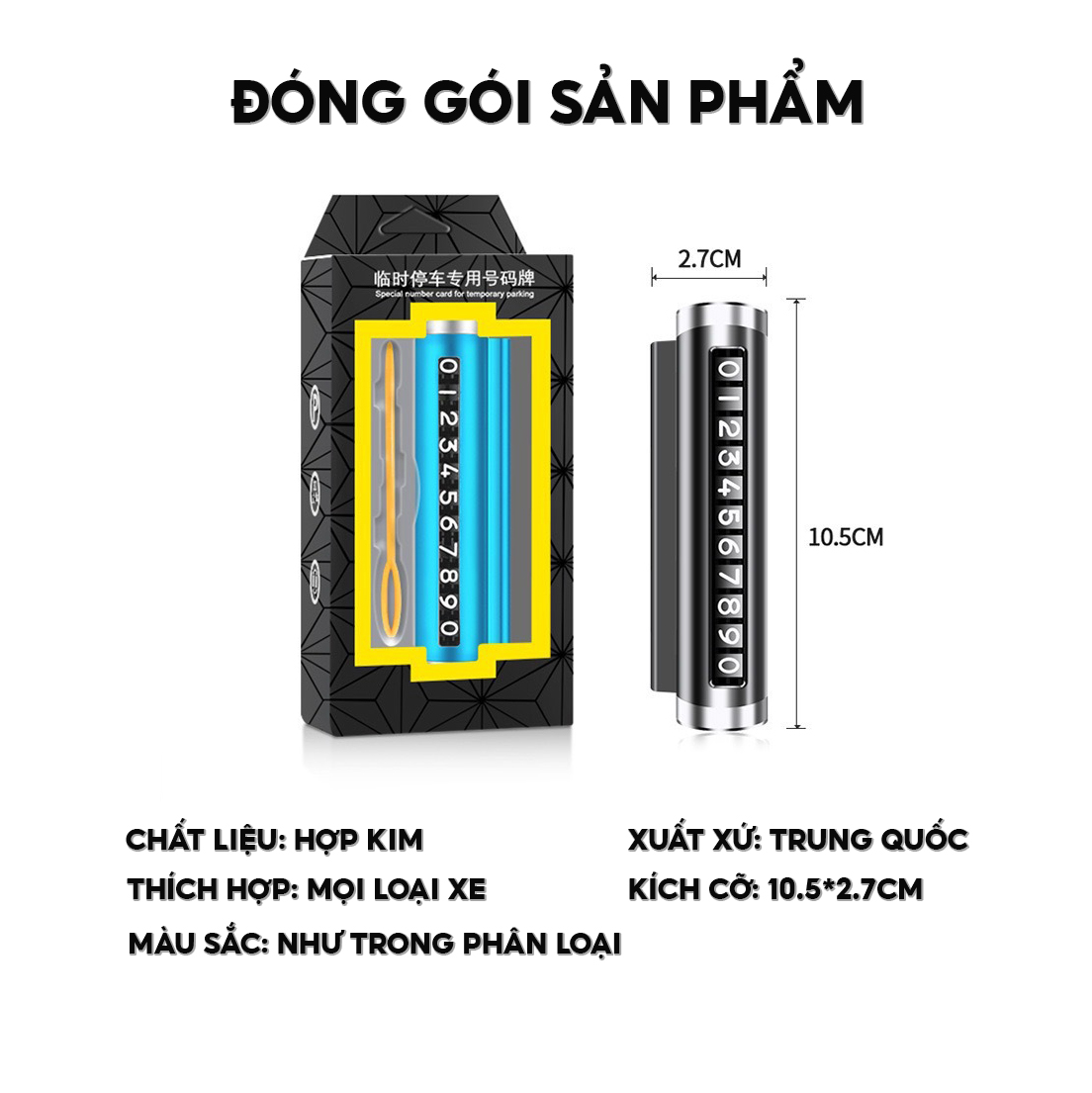 Bảng ghi số phone cho xe ô tô khi dừng đỗ QC-051