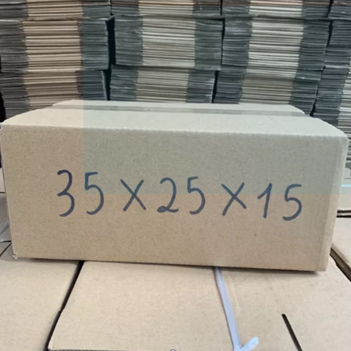Combo 100 hộp carton Juno Sofa KT 35x25x15cm Hộp carton, thùng giấy cod gói hàng