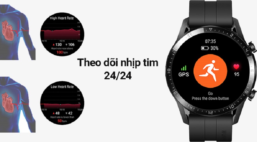 Đồng hồ thông minh Huawei Watch GT 2 46mm chính hãng