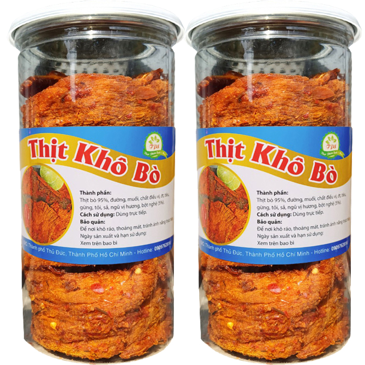 Khô Bò Miếng Mềm Ngon Cao Cấp TLP - Hũ 200G