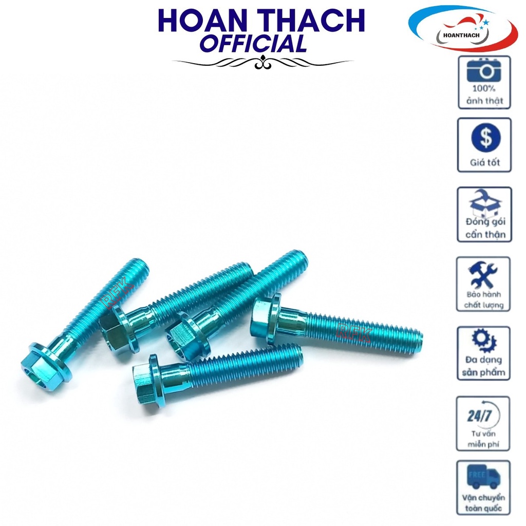 Ốc 6L25 Trụ Vương Miện Xanh Lục Bảo Dùng cho nhiều dòng xe SP016466 (giá 1 con)