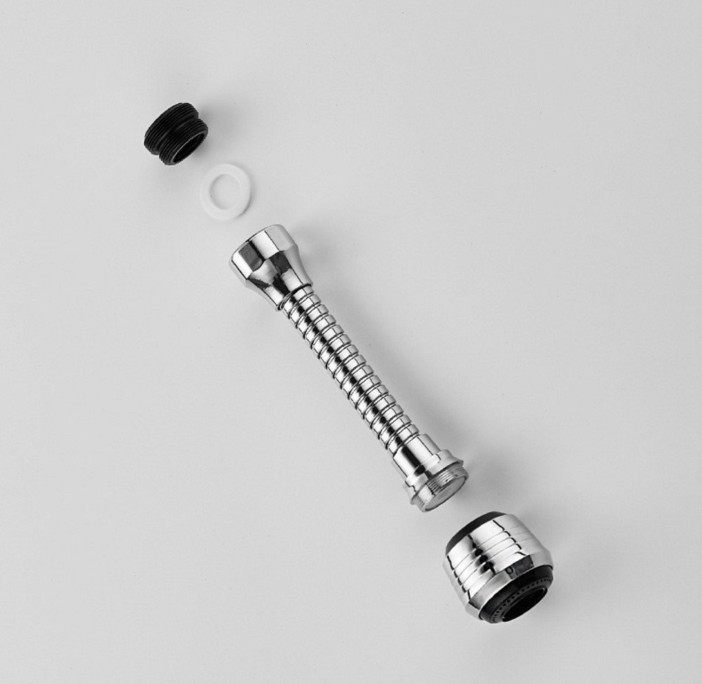 Vòi nước inox xoay 360 siêu tiện dụng nối dài