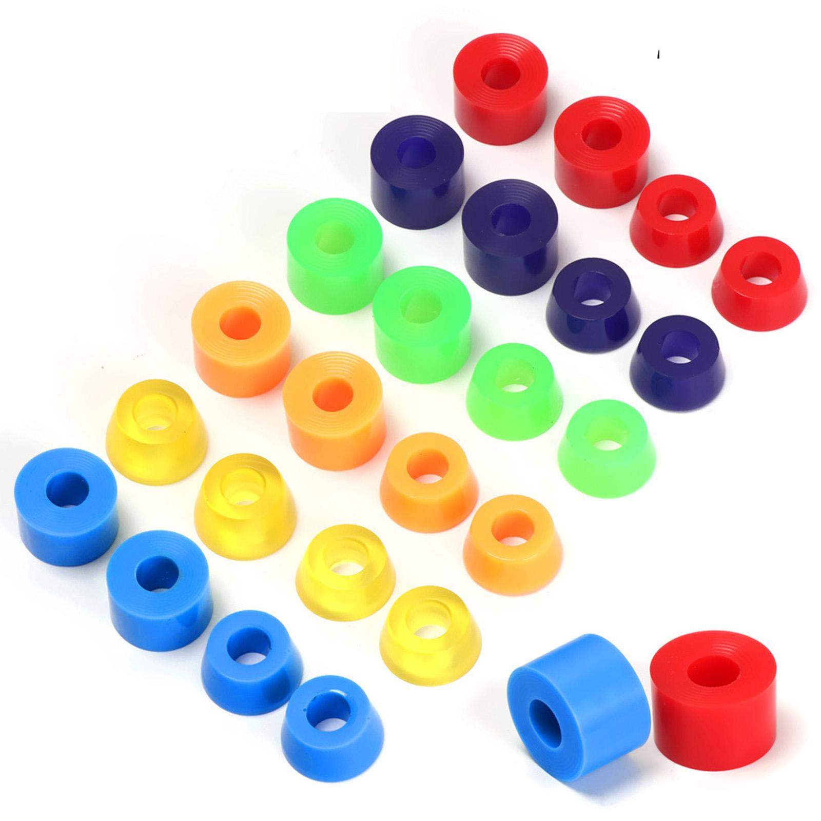 4pcs 92A Skateboard Bushings Longboard Truck Rebuild Kits Bushings Skateboard Cup Washers for 7 Inch Skateboard Trucks