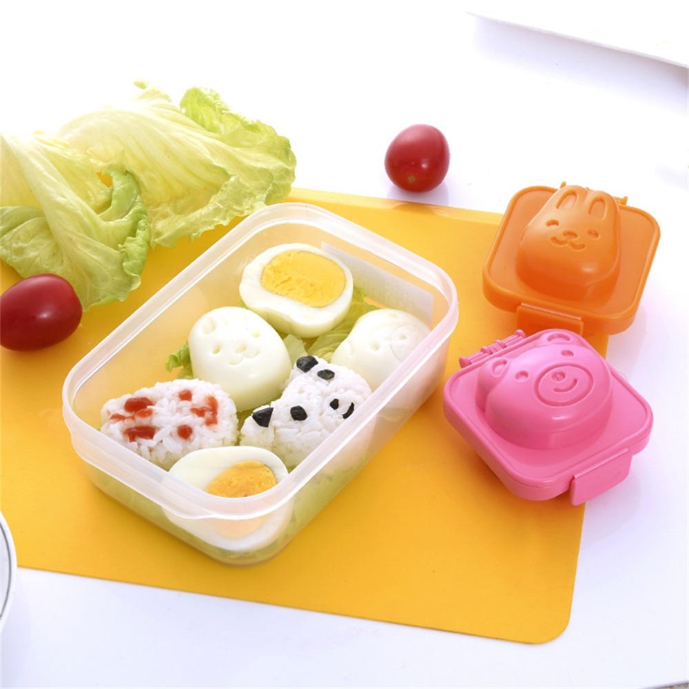 Khuôn Tạo Hình Cơm, Trứng Hình Gấu Và Thỏ - Nội Địa Nhật Bản