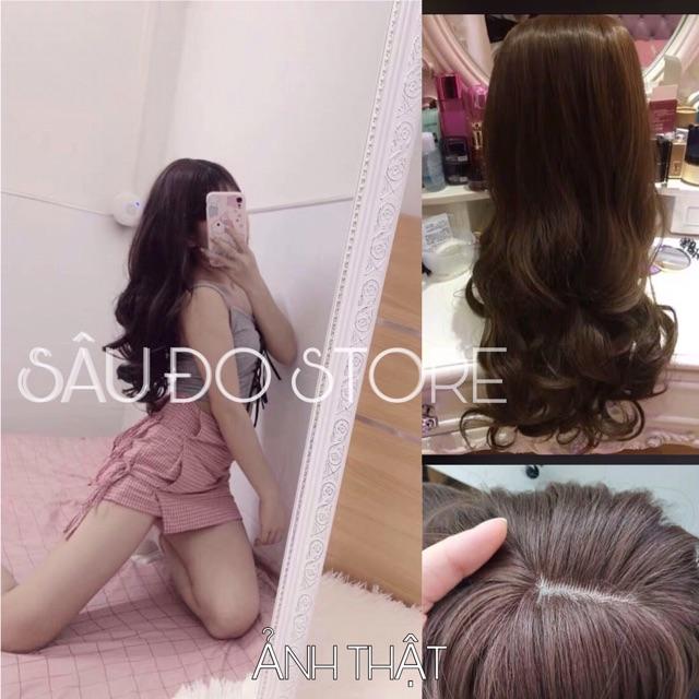 TÓC NỬA ĐẦU DÀY XOĂN DẠNG CÓ MÁI CHE HÓI LÀM DÀY TÓC