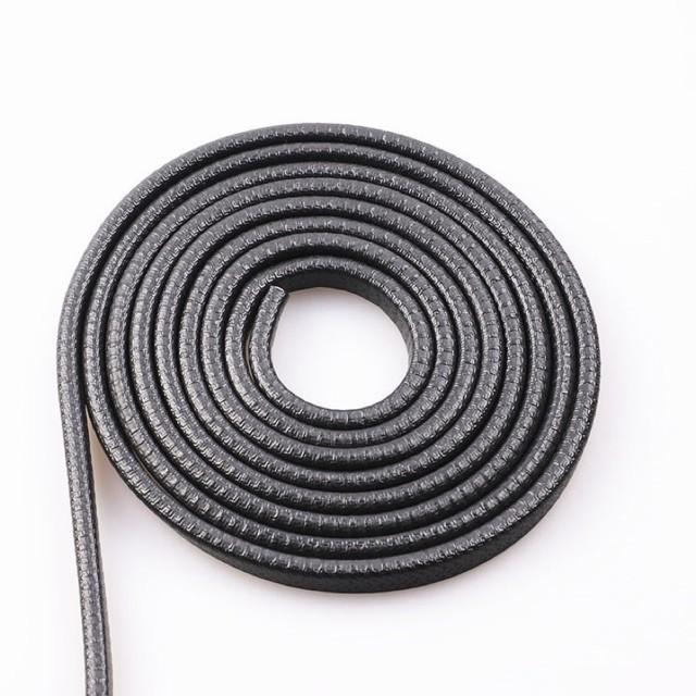 Cuộn 15 mét Nẹp viền chữ U cao su lõi thép 1 cm trang trí và chống xước cánh cửa ô tô