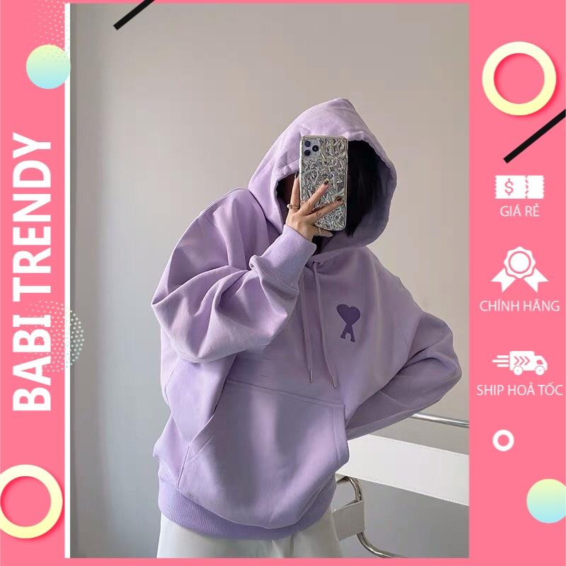 Áo hoodie nam nữ áo khoác A phong cách ovesize nỉ siêu đẹp Unisex Form Rộng – ST09 - babitrendy