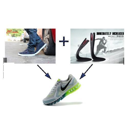 Bộ 2 Lót giày tăng chiều cao BÍ MẬT 3cm đệm khí cả bàn