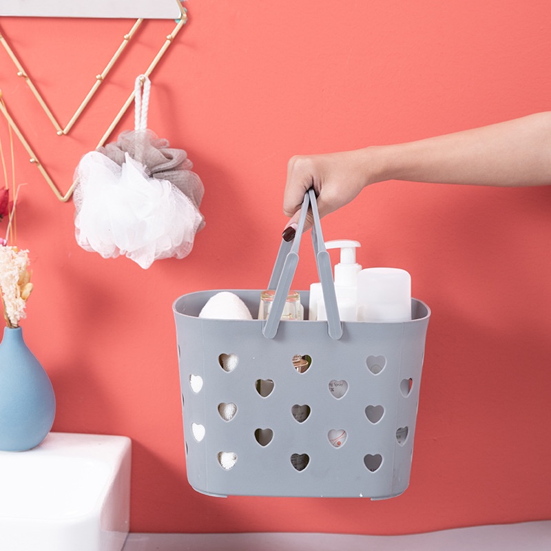 Giỏ đựng đồ phòng tắm họa tiết hình trái tim