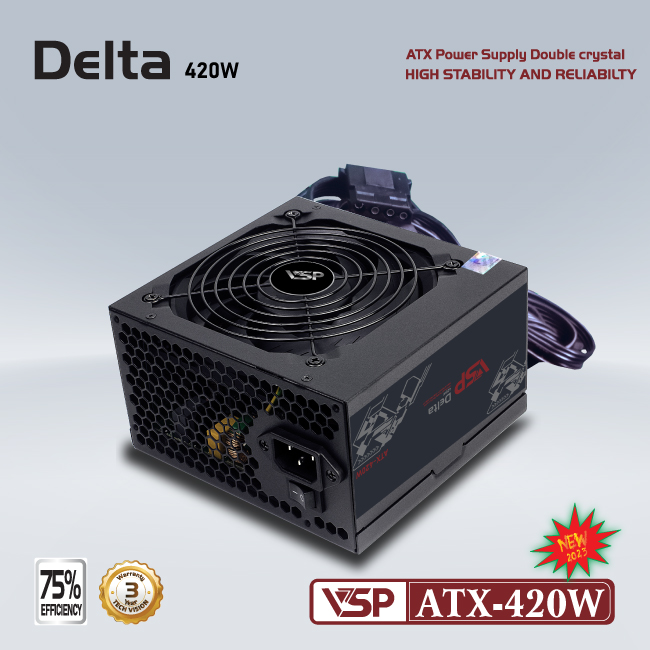 Nguồn VSP 420W ~ ATX-420W - Hàng chính hãng TECH VISION phân phối
