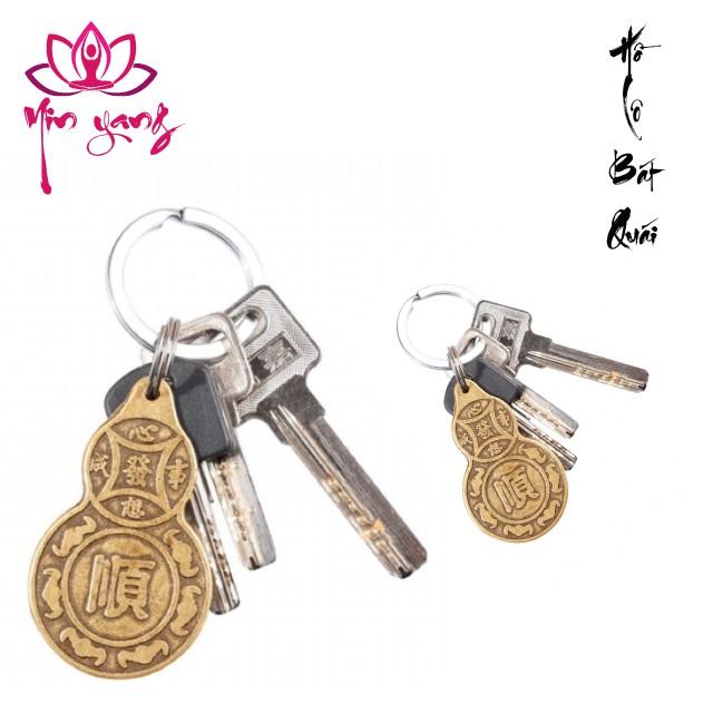 Đồng Xu Hồ Lô Bát Quái Phong Thủy- Móc Đeo Chìa Khóa Hồ Lô- Yinyang Shop