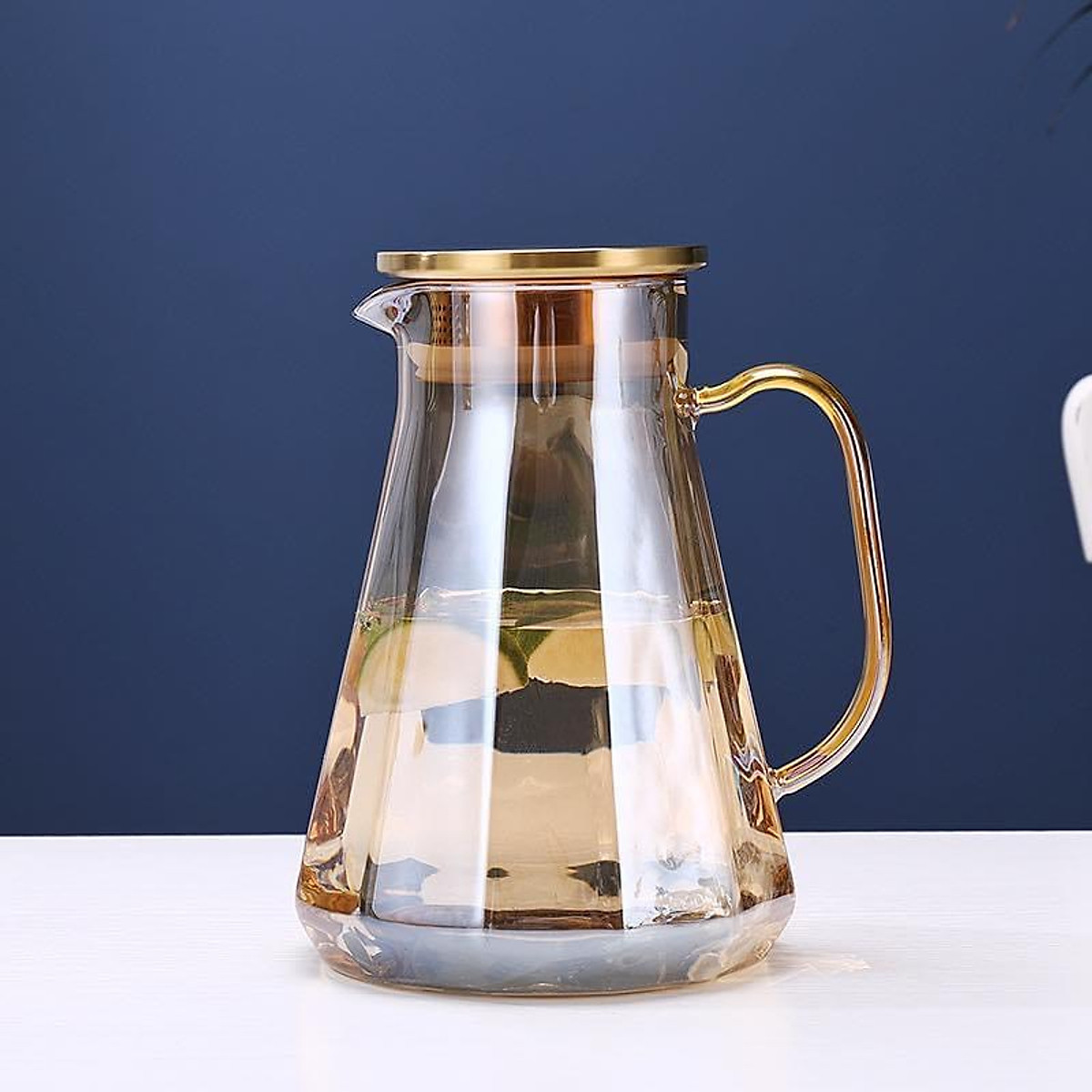 Bình đựng nước thủy tinh cao cấp chịu nhiệt dáng dẹt