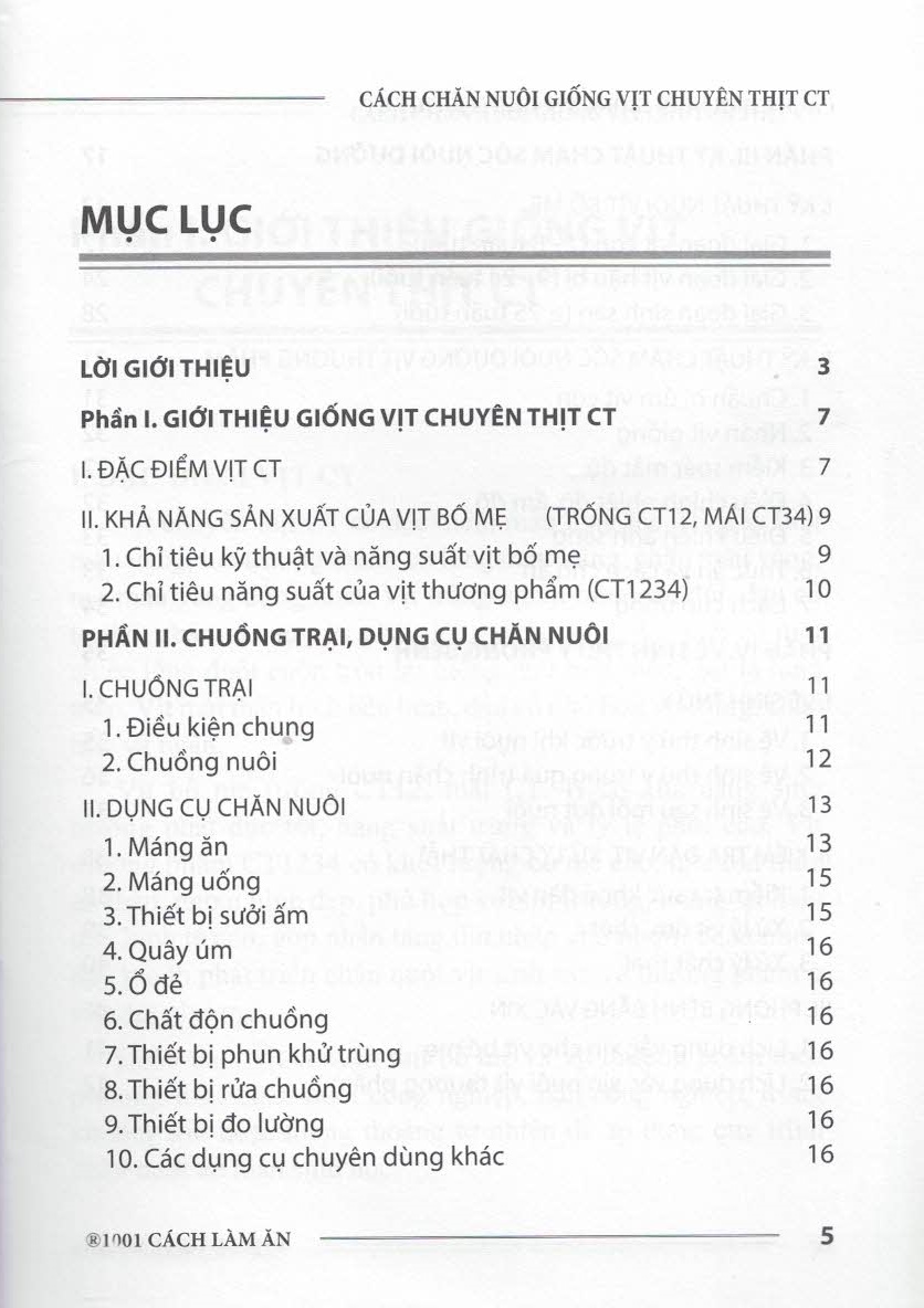 Cách Chăn Nuôi Giống Vịt Chuyên Thịt CT