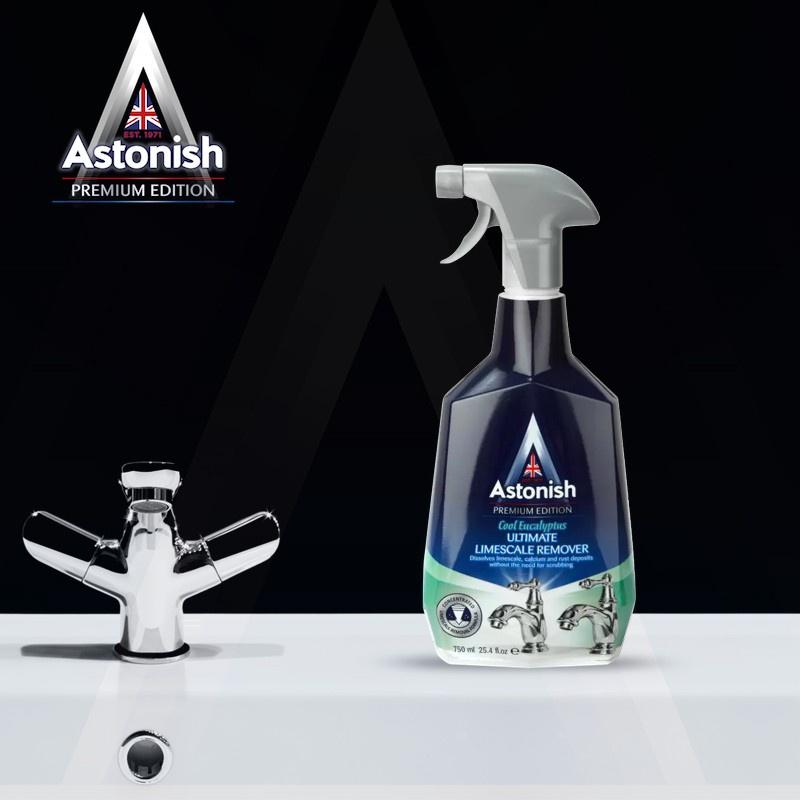 Bình xịt vệ sinh khử mùi nhà tắm hương chanh Astonish C6940 không chứa thuốc tẩy hiệu quả mạnh mẽ