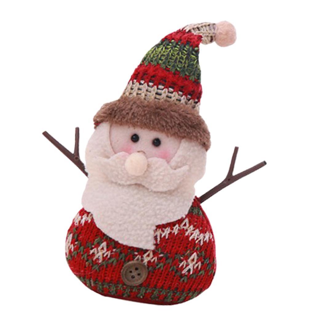 Christmas Knit Plush Doll Gift Toy Christmas Ornament Home Decor