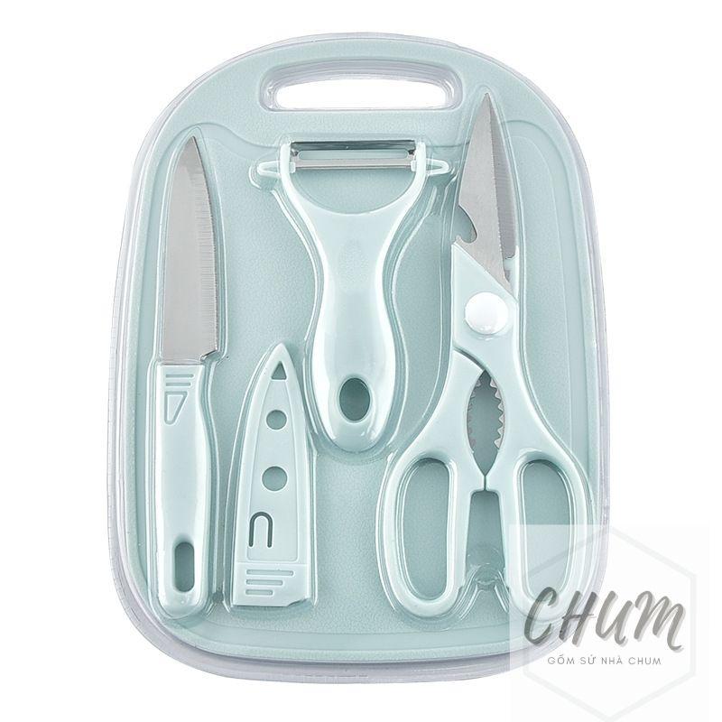 Bộ dao thớt mini chế biến đồ ăn dặm cho bé