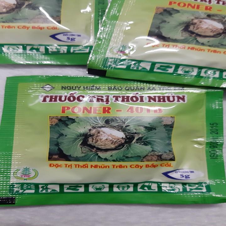 Hộp 10 viên PONER-40TB trừ bệnh thối nhũn cho cây trồng - gói 5 gram