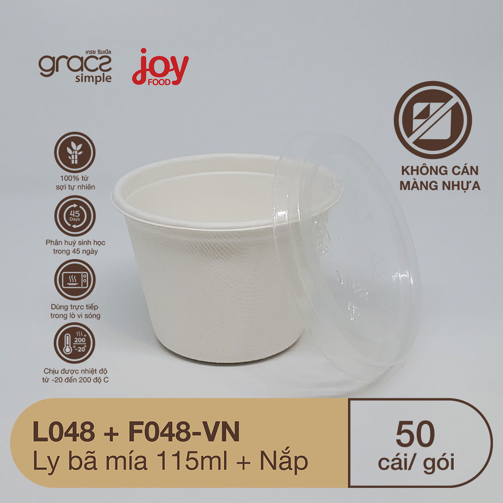 50 ly bã mía Gracz Thái Lan 4oz 118ml/ Kèm Nắp