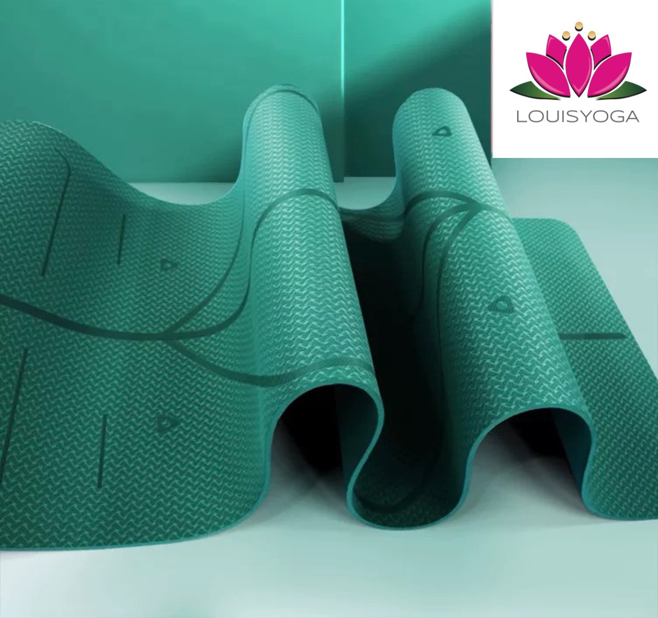 Thảm tập yoga 10mm chất liệu TPE an toàn khi sử dụng dộ bám cao - Thương hiệu LOUIS YOGA