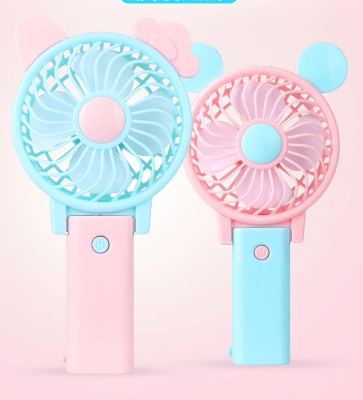 Quạt Cầm Tay Minnie Siêu Xinh Xắn Có thể Gấp Gọn Sạc Pin USB Tiện Lợi