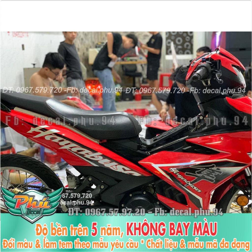 Tem Rời Exciter 150 Hayabusa đỏ đen  -1