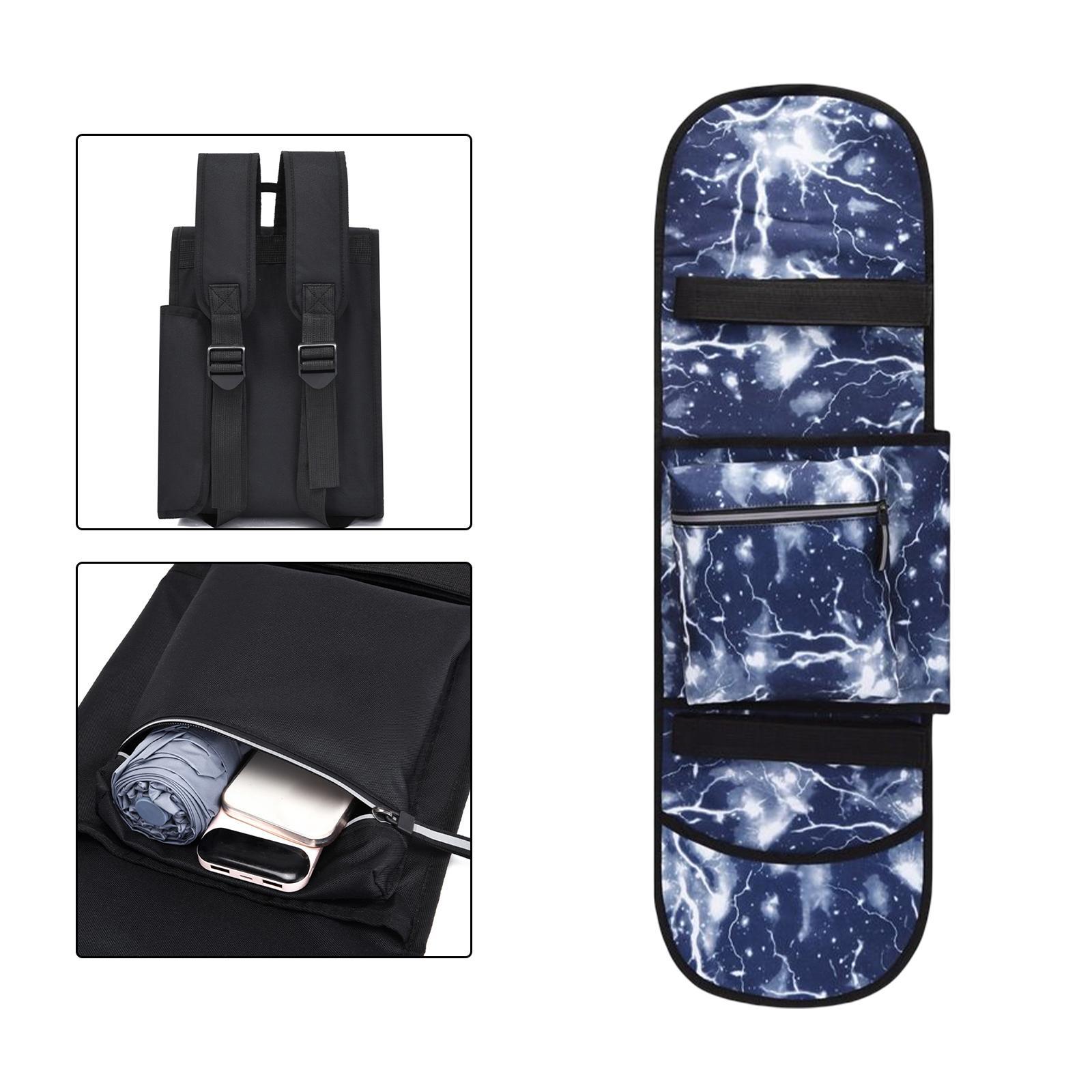 Oxford Skateboard Backpacks Bag Longboard Carry Case Water Resistant Outdoor