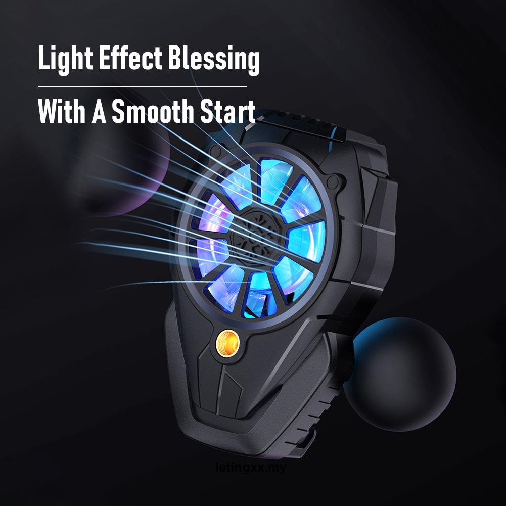 Mobile Quạt Tản Nhiệt 3 Tốc Độ Có Đèn Điều Chỉnh Được Cho Chơi Game Trên Điện Thoại
