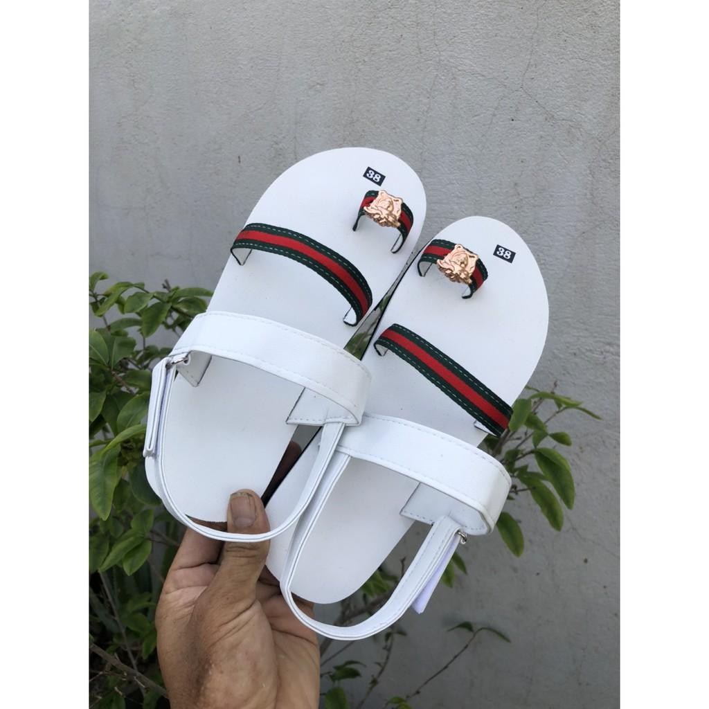 sandal đồng nai i( dép sandal nữ ) đế trắng quai hậu trắng size từ 34 nữ đến 42 nữ ddue màu ib chọn