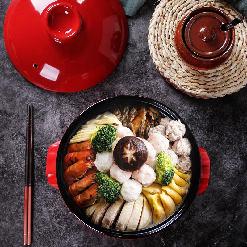 Giao hàng nhanh soong gốm Yingyu lửa mở nồi nấu khô nồi canh nồi hầm nồi canh hộ gia đình nồi canh vàng gà hầm đất sét nồi canh soong nông