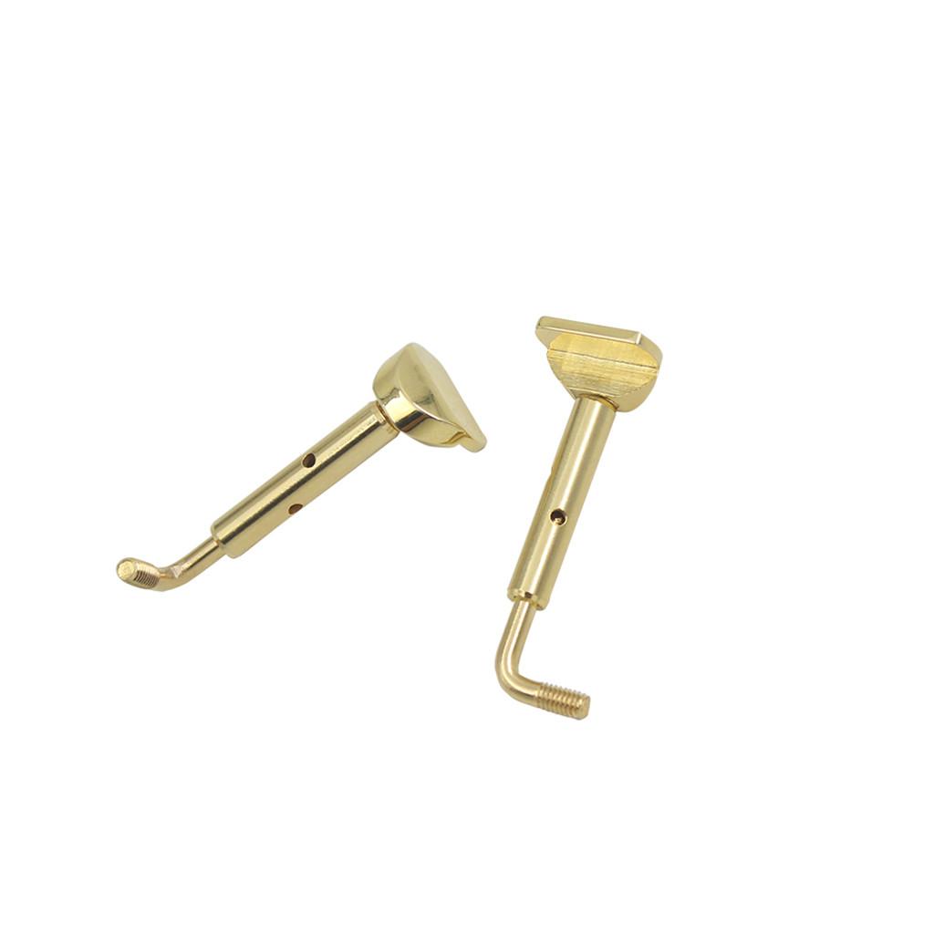 Sunnimix Bộ 2 Cái Cằm Còn Lại Ốc Vít Cho 3/4 4/4 Kích Thước Vĩ Cầm Phụ Kiện Thay Thế 4.5X1.5 Cm
