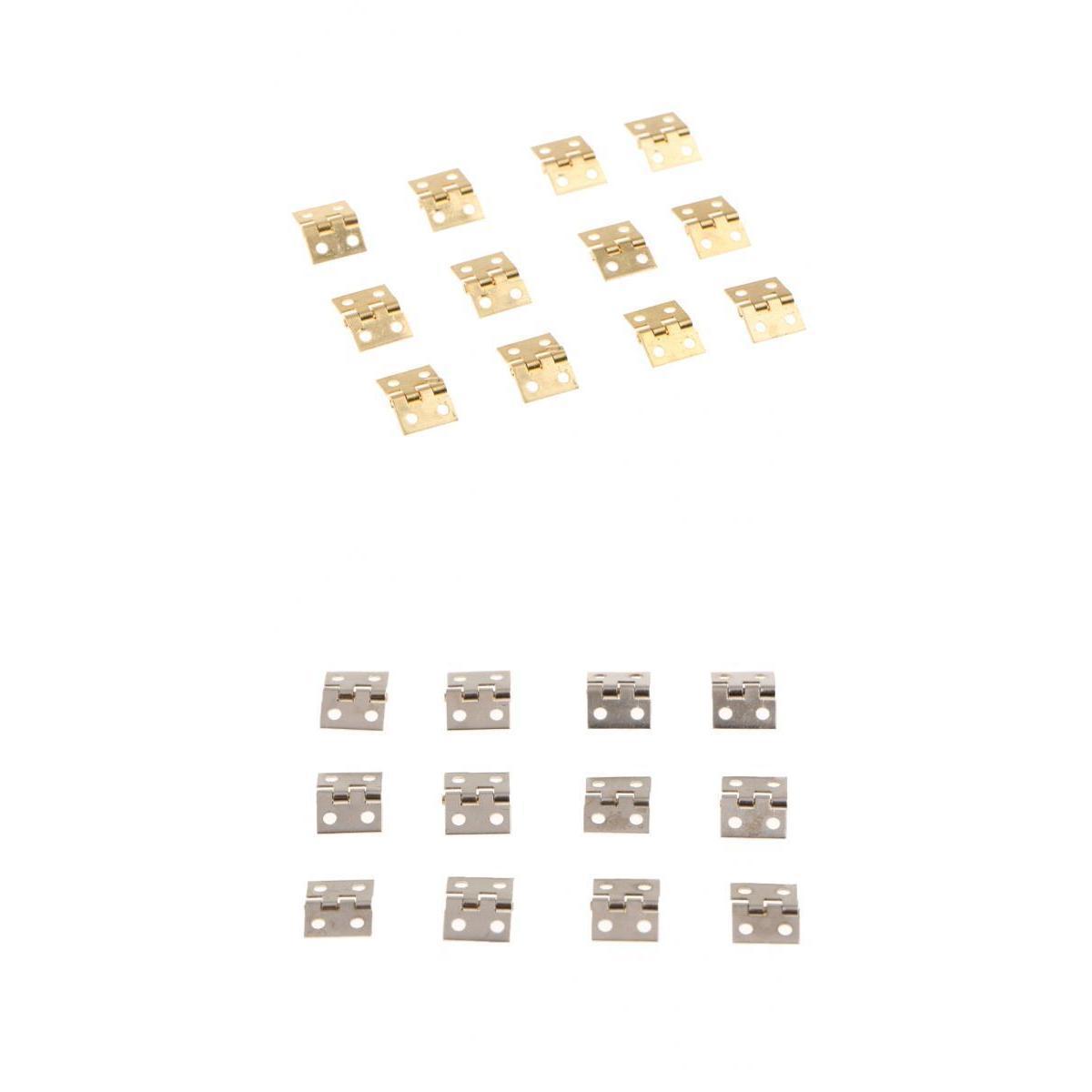 24Pcs/Set   Hinge Cabinet Drawer  Chest Gift Box Hinges