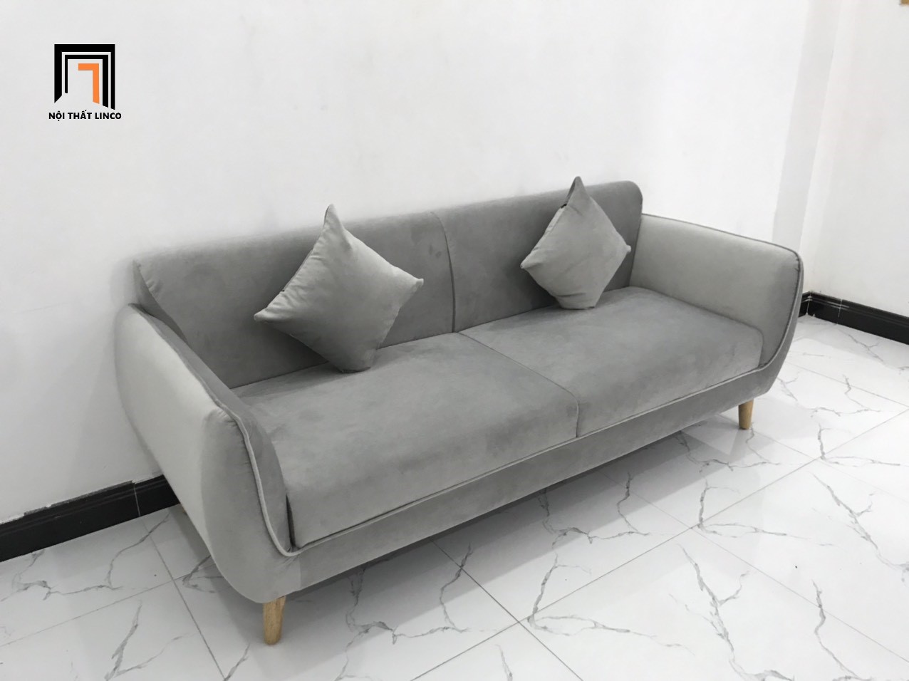 Ghế sofa băng nhỏ gọn CV xám trắng nhiều kích cỡ