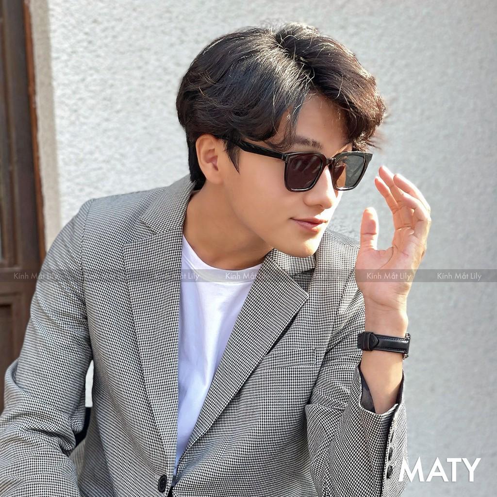 Kính mát nam nữ LILYEYEWEAR mắt vuông chống UV400 nhựa cao cấp thời trang BST Hè Maty