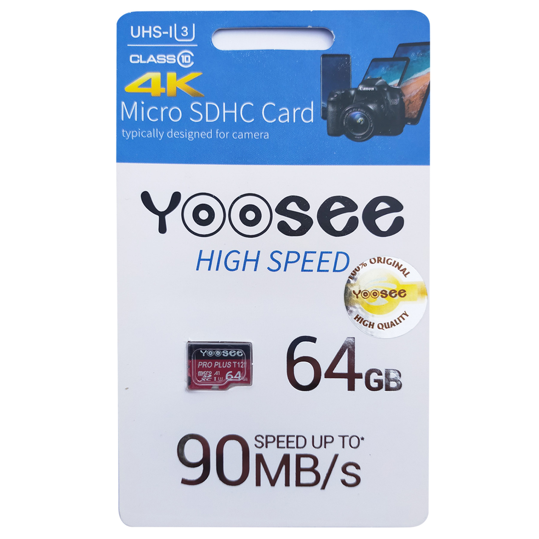 Thẻ Nhớ Có Box MicroSDHC Yoosee 64GB Màu  Ngẫu Nhiên High Speed U3 - Chuyên Camera Và Điện Thoại - Hàng Nhập Khẩu