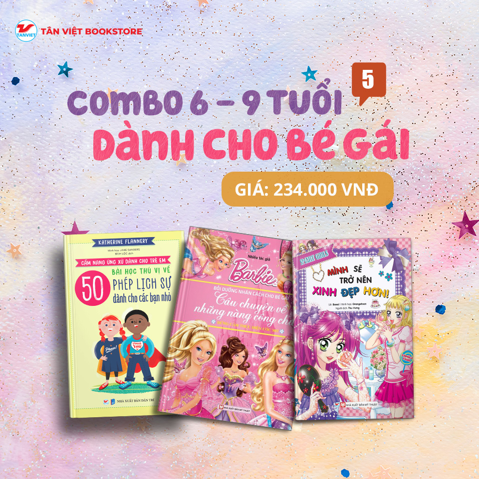 Combo: Dành Cho Bé Gái Từ 6 -9 Tuổi