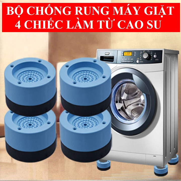 Hộp 4 cục chống rung máy giặt ,tủ lạnh , chống ồn ,chống trượt độ bền cao hợp với các loại máy