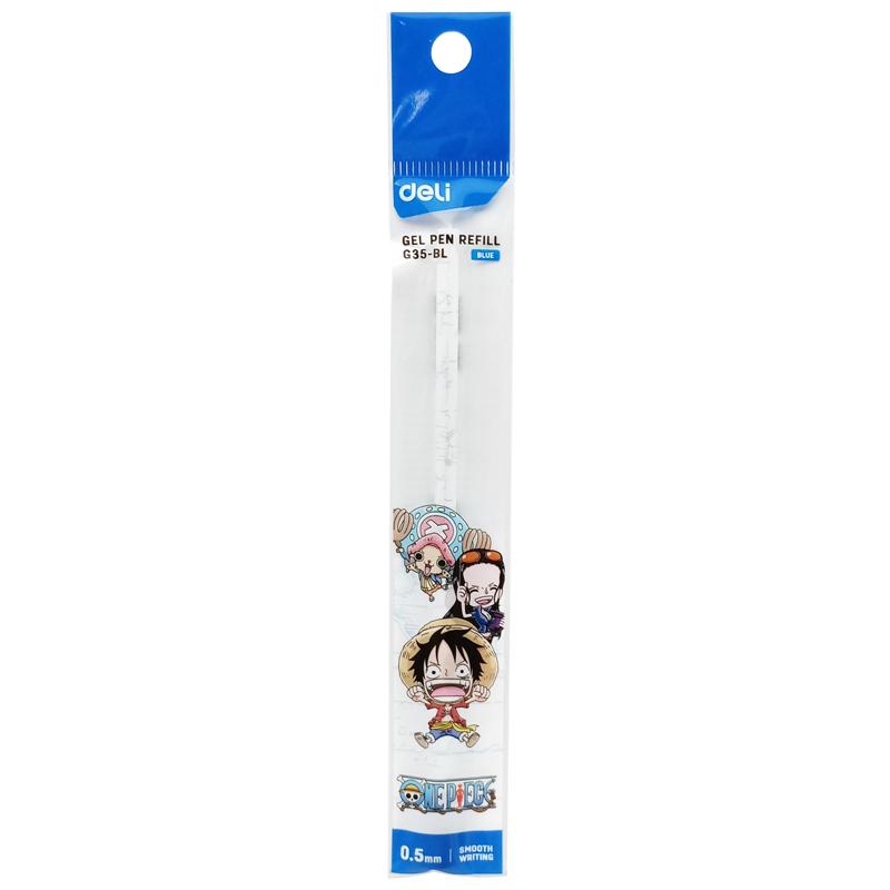 Ruột Bút Gel 0.5 mm One Piece - Deli CG35-BL - Mực Xanh